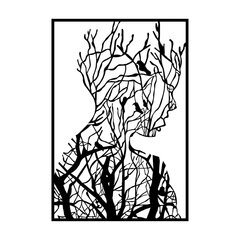 Металлическая декорация на стену Дерево красоты, 48x70 см цена и информация | Детали интерьера | hansapost.ee