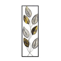 Металлическая декорация на стену Metal Art Leaf, 90x32x5 см цена и информация | Детали интерьера | hansapost.ee