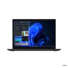 Компьютер Lenovo ThinkPad  T14s (Gen 3) Black, 14 ", IPS, WUXGA, 1920 x 1200, Anti-glare, AMD Ryzen 5 PRO, 6650U, 16 GB, Soldered LPDDR5-6400, SSD 256 GB, AMD Radeon 660M Graphics, No Optical drive, W цена и информация | Ноутбуки | hansapost.ee