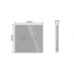 Puutetundlik lüliti kate Feelspot FSSD2G price and information | Sockets and switches | hansapost.ee