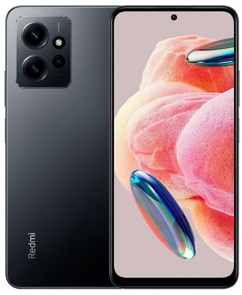 Xiaomi Redmi Note 12 4G Dual SIM 4/64GB MZB0DMBEU, Onyx Gray цена и информация | Telefonid | hansapost.ee