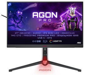 AOC Agon 27" QHD Gaming Monitor AG274QZM hind ja info | Monitorid | hansapost.ee