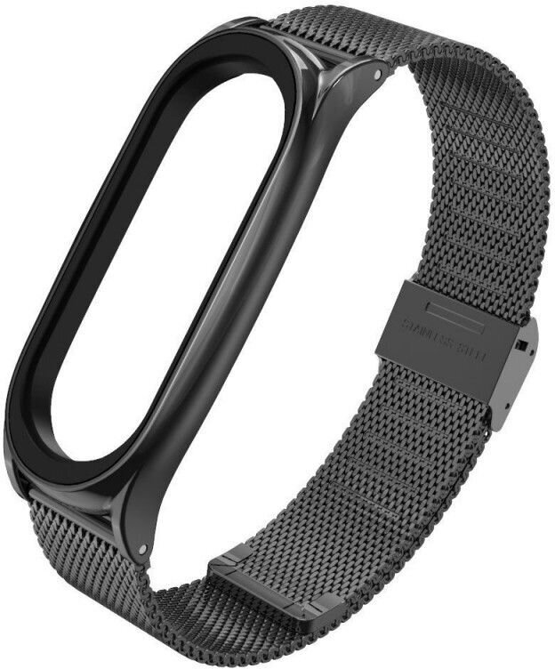 Tech-Protect kellarihm MilaneseBand Xiaomi Mi Band 5/6/7, must hind ja info | Nutikellade aksessuaarid ja tarvikud | hansapost.ee