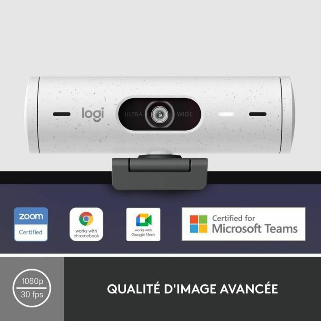 Veebikaamera Logitech Brio 500 HD Valge hind ja info | Veebikaamera | hansapost.ee