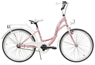 Детский велосипед Azimut Julie 24’’ 2021, розовый/розовый цена и информация | Велосипеды | hansapost.ee