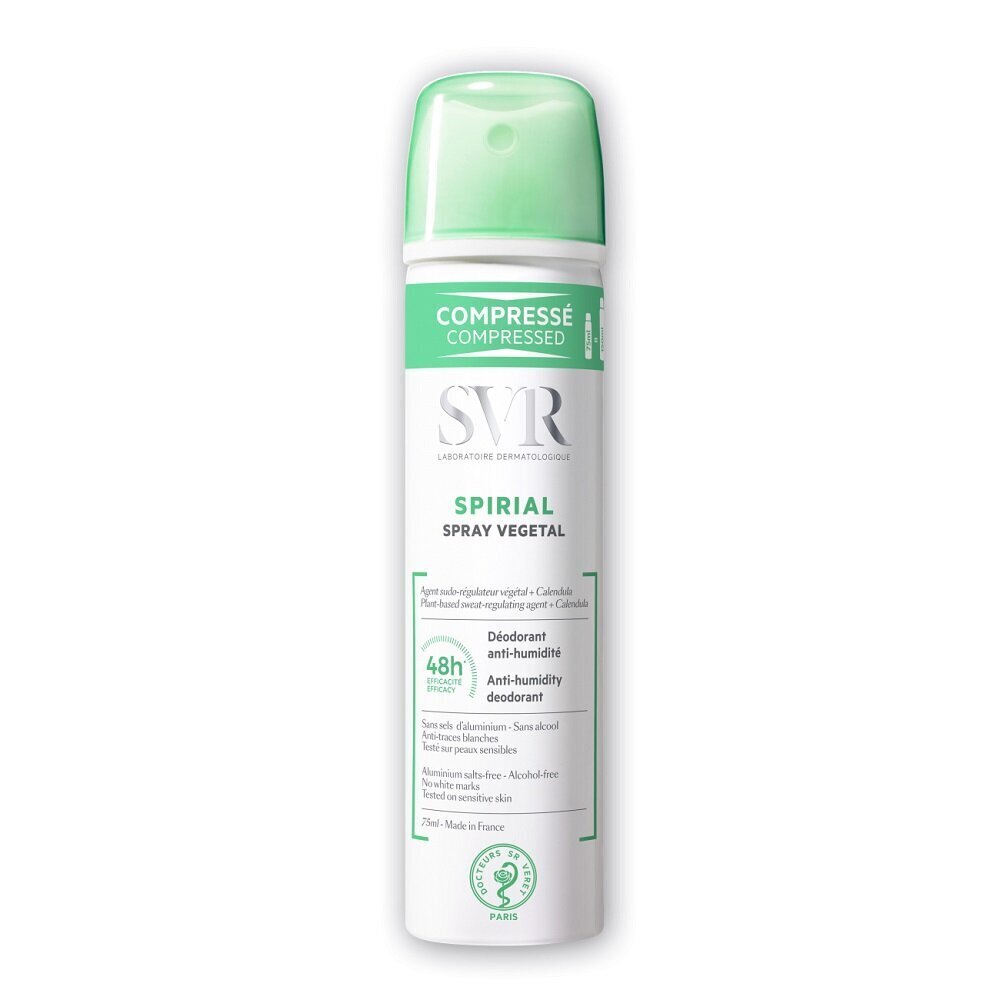 Spreideodorant SVR Spirial, 75 ml цена и информация | Deodorandid | hansapost.ee