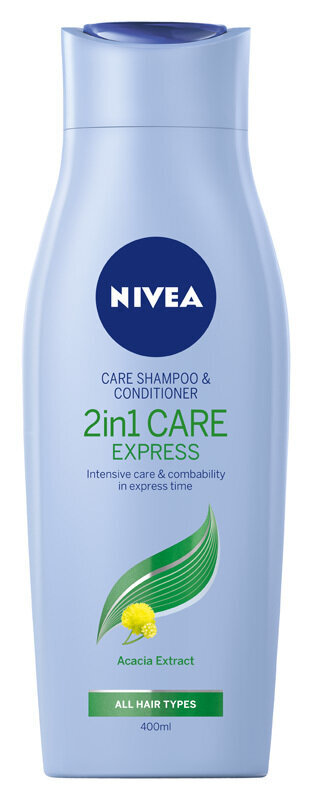 NIVEA šampoon 2in1 Express 400 ml цена и информация | Šampoonid | hansapost.ee