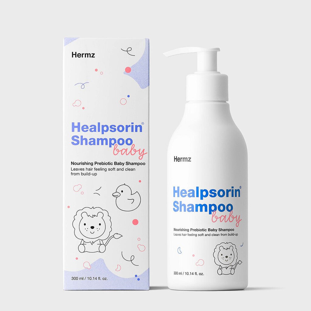 Juuksešampoon beebidele Hermz Healpsorin Baby Hair Shampoo, 300 ml цена и информация | Laste ja ema kosmeetika | hansapost.ee