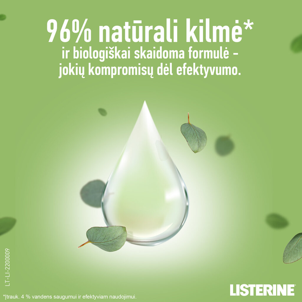 Suuvesi Listerine Naturals Gum Protection 500 ml hind ja info | Hambaharjad, hampapastad ja suuloputusvedelikud | hansapost.ee