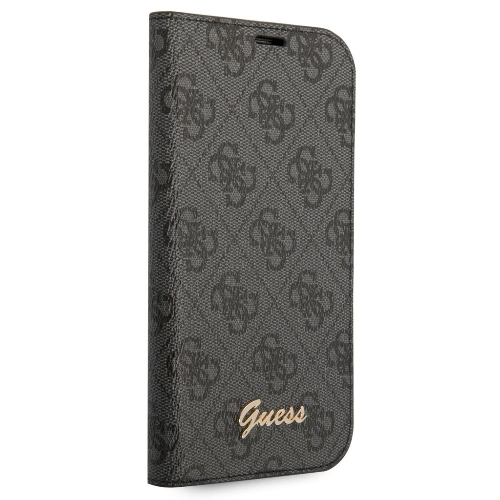 Guess PC/TPU 4G Metal Camera Outline Book Case for iPhone 14 Pro Max Black hind ja info | Telefonide kaitsekaaned ja -ümbrised | hansapost.ee