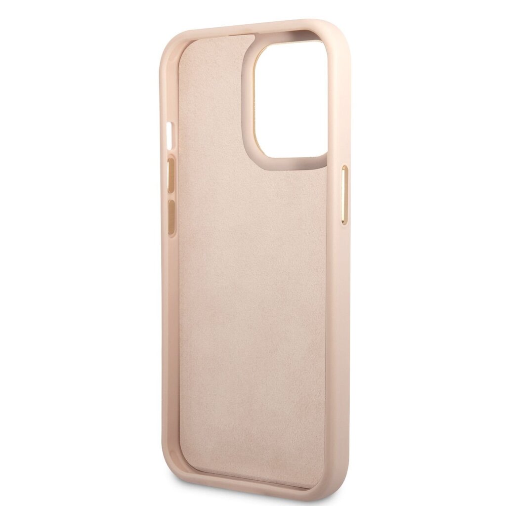 Guess PC/TPU 4G Metal Camera Outline Case for iPhone 14 Pro Max Pink цена и информация | Telefonide kaitsekaaned ja -ümbrised | hansapost.ee