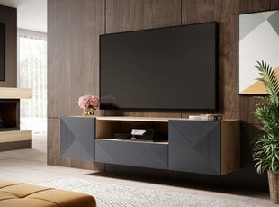 ТВ столик Bogart Asha 167, коричневый/черный цвет цена и информация |  Тумбы под телевизор | hansapost.ee