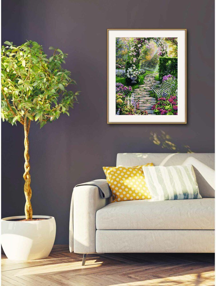 Maalimine numbrite järgi Schipper Beautiful garden MNZ, 40 x 50 cm цена и информация | Maalimiskomplektid numbrite järgi | hansapost.ee