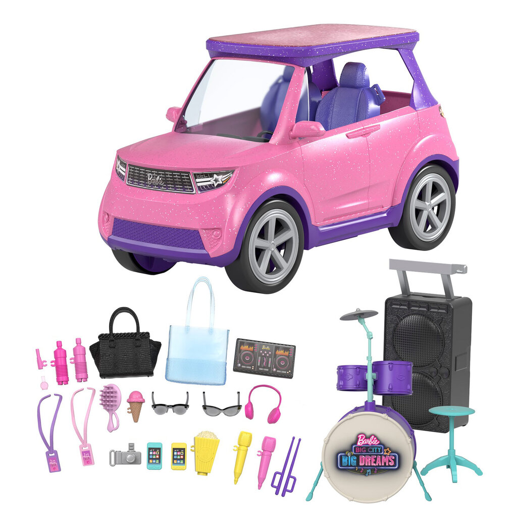 Mänguauto Mattel Barbie Big City Big Dreams GYJ25 hind ja info | Mänguasjad tüdrukutele | hansapost.ee