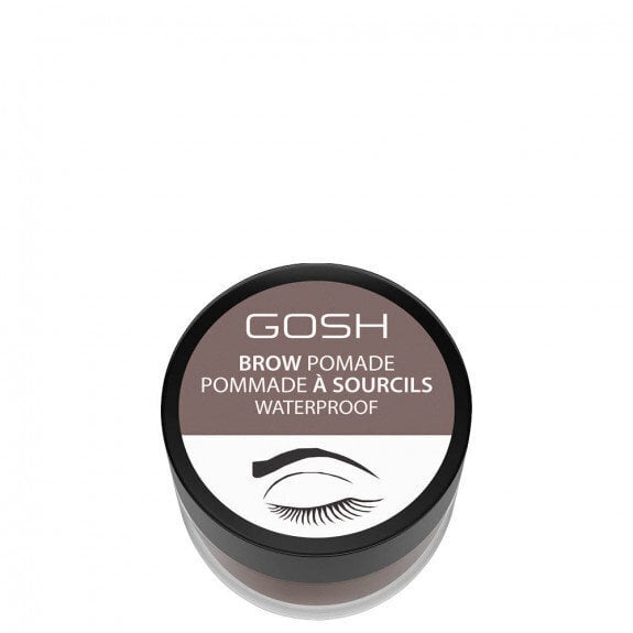 Kreemjas kulmuvärv Gosh Brow Pomade 4 ml, 002 Greybrown цена и информация | Kulmupliiatsid, -puudrid ja -värvid | hansapost.ee