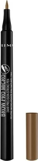 Rimmel Brow Pro Micro Pen kulmupliiats 1 ml, 001 Dark Blond hind ja info | Kulmupliiatsid, -puudrid ja -värvid | hansapost.ee