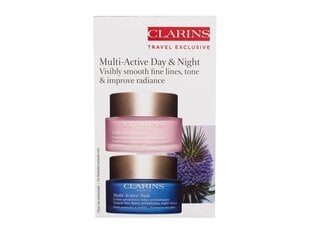 Näonahahoolduskomplekt Clarins - Multi-Active Partners: päevakreem, 50 ml + öökreem, 50 ml hind ja info | Näokreemid | hansapost.ee