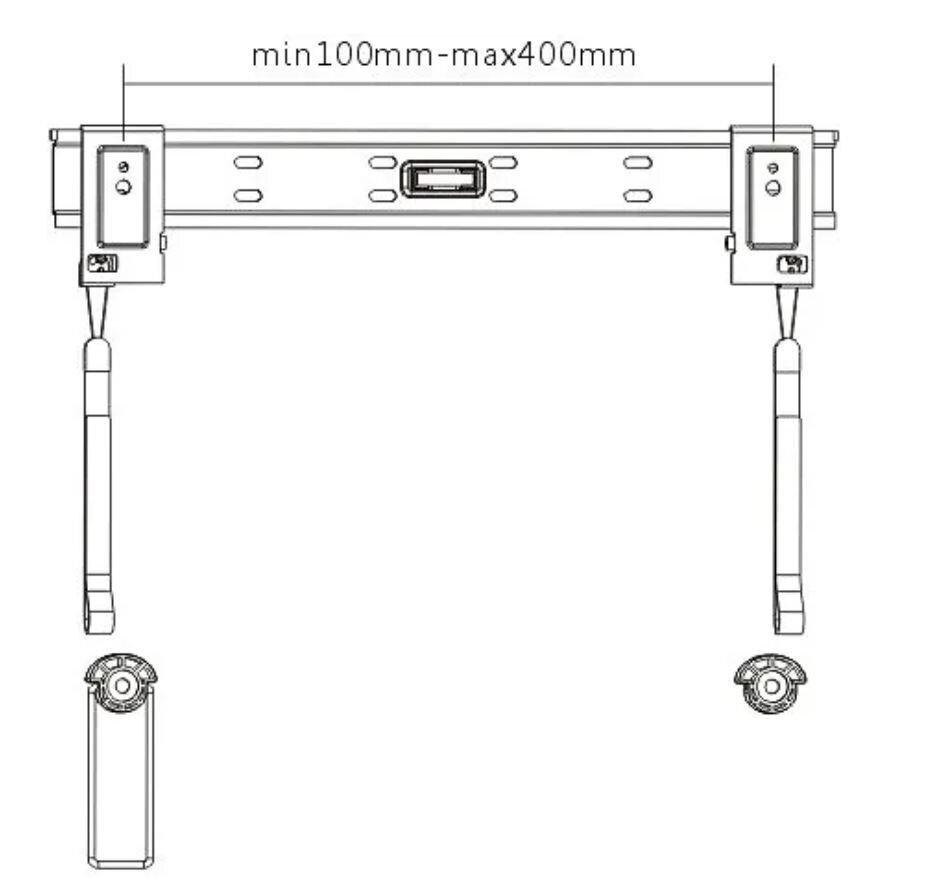 Mozi LED-024 32-55” hind ja info | Teleri seinakinnitused ja hoidjad | hansapost.ee