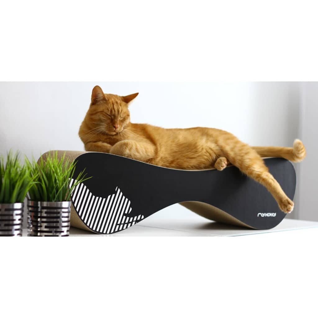 414575 MyKotty Cat Scratcher VIGO 71x25x21 cm Black 3086 цена и информация | Kassi ronimispuud | hansapost.ee