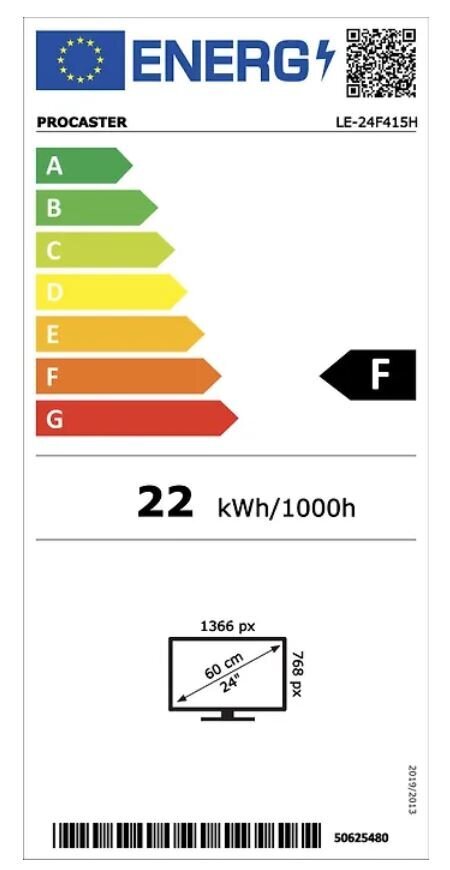 ProCaster LE-24F415H hind ja info | Televiisorid | hansapost.ee
