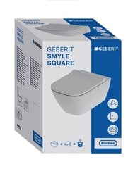 Seinale kinnitatav WC-pott aeglaselt suletava kaanega Geberit iCon Square 500.683.00.2 price and information | WС-potid | hansapost.ee