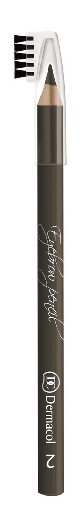 Kulmupliiats Dermacol Eyebrow Pencil 1,6 g, Nr. 2 hind ja info | Kulmupliiatsid, -puudrid ja -värvid | hansapost.ee