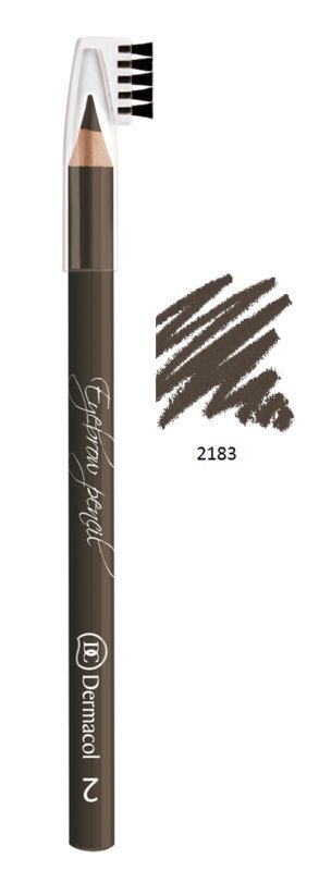 Kulmupliiats Dermacol Eyebrow Pencil 1,6 g, Nr. 2 цена и информация | Kulmupliiatsid, -puudrid ja -värvid | hansapost.ee