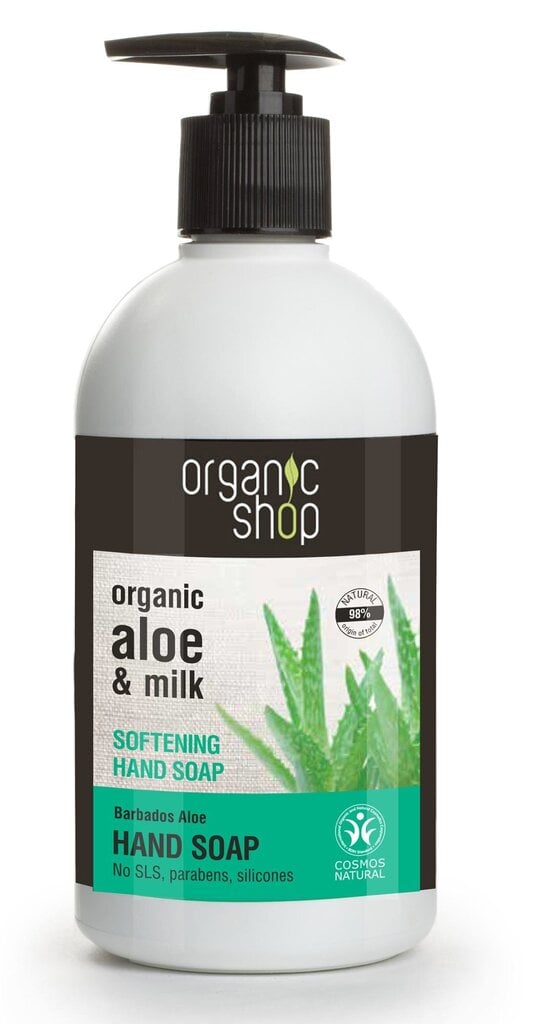 Vedelseep aloe veraga Organic Shop 500 ml hind ja info | Seebid | hansapost.ee