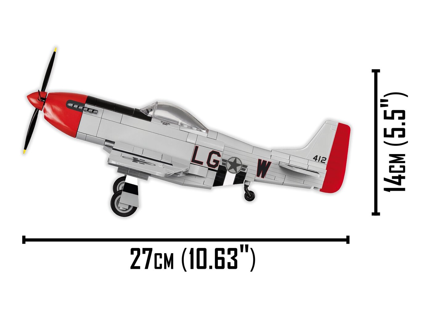 COBI - Plastkonstruktorid P-51D Mustang™, 1/35, 5806 hind ja info | Klotsid ja konstruktorid | hansapost.ee