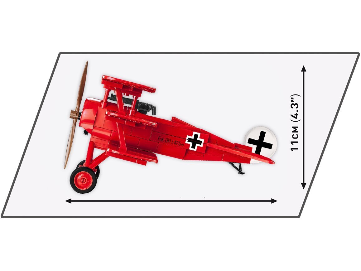 COBI - Plastkonstruktorid Fokker Dr.1 Red Baron, 1/32, 2986 hind ja info | Klotsid ja konstruktorid | hansapost.ee