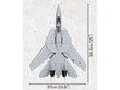 COBI - Plastkonstruktorid F-14A Tomcat™, 1/48, 5811A hind ja info | Klotsid ja konstruktorid | hansapost.ee