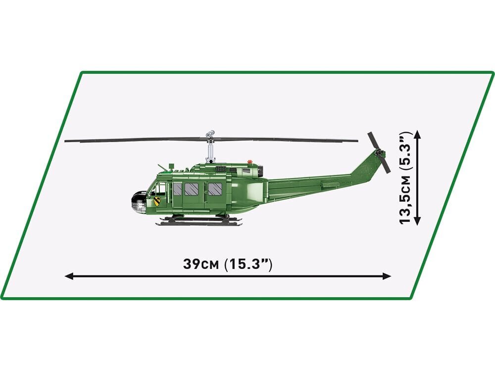 COBI - Plastkonstruktorid Bell UH-1 Huey Iroquois, 1/32, 2423 цена и информация | Klotsid ja konstruktorid | hansapost.ee