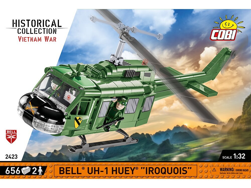 COBI - Plastkonstruktorid Bell UH-1 Huey Iroquois, 1/32, 2423 цена и информация | Klotsid ja konstruktorid | hansapost.ee