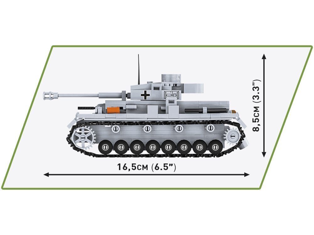 COBI - Plastkonstruktorid Panzer IV Ausf.G, 1/48, 2714 цена и информация | Klotsid ja konstruktorid | hansapost.ee