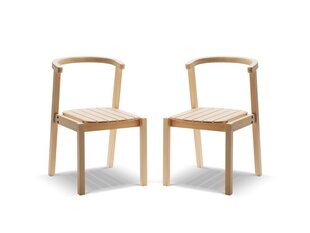 Комплект из 2 садовых стульев Calme Jardin Kawala, коричневый цена и информация | Садовые стулья, кресла, пуфы | hansapost.ee