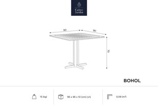 Садовый столик Calme Jardin Bohol, белый цена и информация | Садовые столы и столики | hansapost.ee
