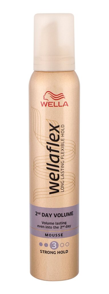 Wella flex 2nd Day Volume (Mousse) 200 ml цена и информация | Juuste viimistlusvahendid | hansapost.ee