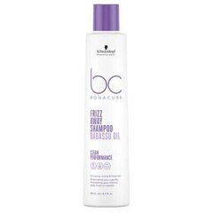 Шампунь для волос Schwarzkopf Professional Bonacure Clean Frizz Away с маслом бабассу, 250 мл цена и информация | Шампуни | hansapost.ee