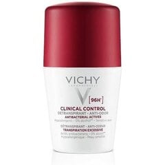 Rulldeodorant Vichy Clinical Control 96 tundi Täiskasvanute unisex 50 ml hind ja info | Deodorandid | hansapost.ee