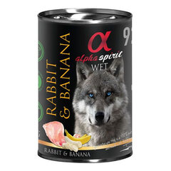 Консервы для собак Alpha Spirit с кроликом 400г цена и информация | Консервы для собак | hansapost.ee