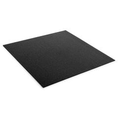 Kummikate spordialadele, must 100 x 100 x 0,8 cm price and information | Yoga mats | hansapost.ee