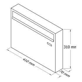 Postkast PD 920 roheline hind ja info | Postkastid ja majanumbrid | hansapost.ee