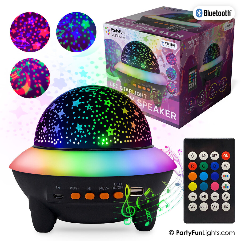 PartyFun Lights Starlight Party Speaker цена и информация | Peokaunistused ja dekoratsioonid | hansapost.ee