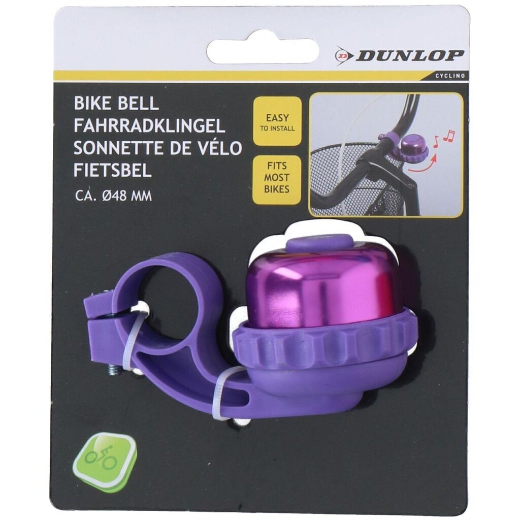 Jalgrattakell Dunlop 48mm, lilla hind ja info | Muud jalgratta tarvikud | hansapost.ee