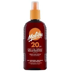 Päikesekaitsega kuivõli sprei Malibu Dry Oil Spray SPF20, 200 ml цена и информация | Кремы от загара | hansapost.ee