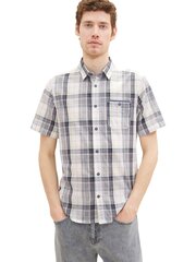 Мужская рубашка Tom Tailor, серая в клеточку цена и информация | Мужские рубашки | hansapost.ee