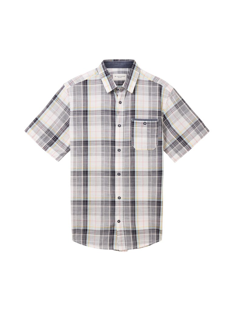 Tom Tailor meeste triiksärk, hall-ruuduline hind ja info | Triiksärgid ja särgid meestele | hansapost.ee