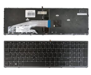 Клавиатура HP ZBook 15 G3, G4, 17 G3, G4 (US) с подсветкой цена и информация | Аксессуары для компонентов | hansapost.ee