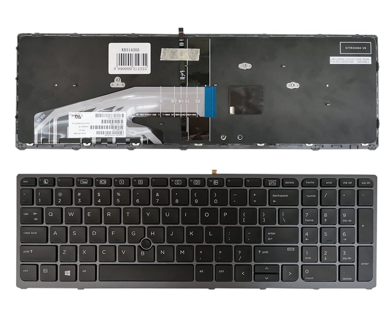 HP ZBook 15 G3,G4,US цена и информация | Arvutikomponentide tarvikud | hansapost.ee