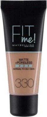 Maybelline Fit Me Matte + Poreless Foundation 124 Soft Sand 30ml hind ja info | Jumestuskreemid ja puudrid | hansapost.ee